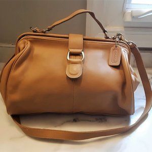 Vintage Coach Bag Hudson Satchel #4113 Chamois Leather Doctor Bag
